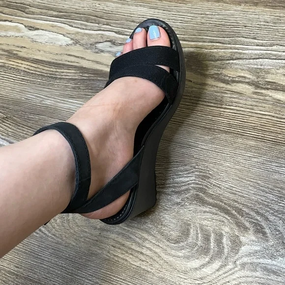 CROCS Black Wedges for Women - Picture 6 of 16